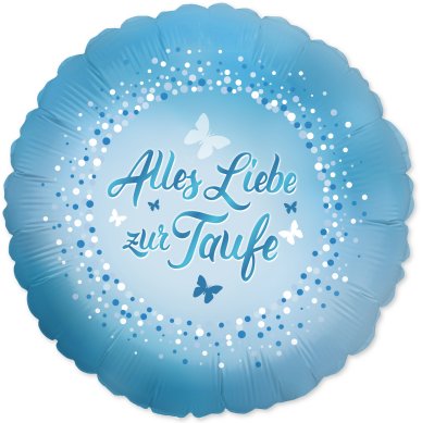 Alles Liebe zur Taufe, blau