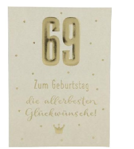 Karte zum 69.Geburtstag