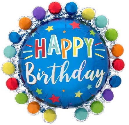 Folienballon Happy Birthday Ballon