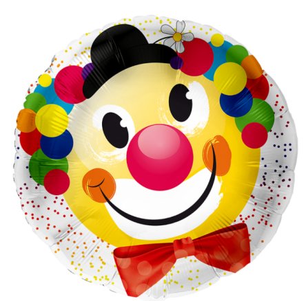 Folienballon Clown zum Karneval