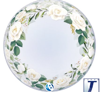 Deko Bubble Ballon Hochzeit, florales Design