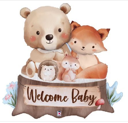 Welcome Baby XXL Ballon Familie