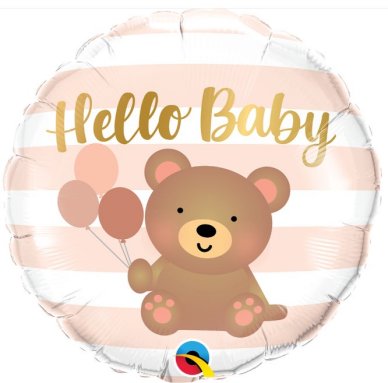 Qualatex - Hello Baby Bear - Ballon