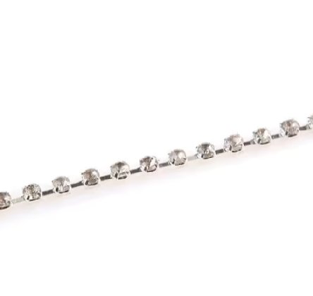 Strassband silber Schmuckband