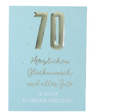 Karte zum 70.Geburtstag