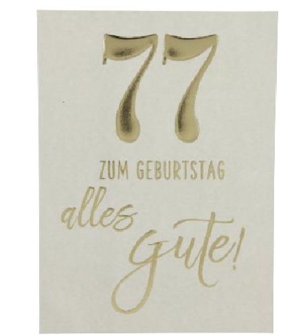 Karte zum 77.Geburtstag