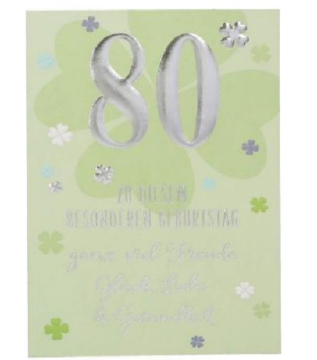Karte zum 80.Geburtstag