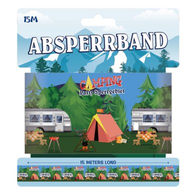 Absperrband Camping Wohnwagen
