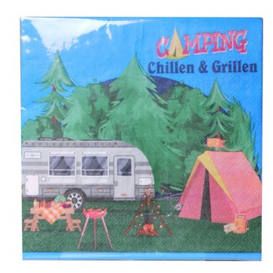 Servietten fr Camping Wohnwagen