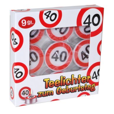 Teelichter zum 40.Geburtstag