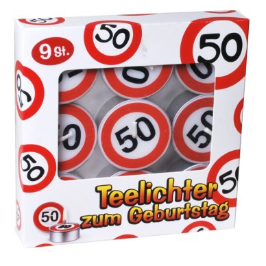 Teelichter zum 50.Geburtstag