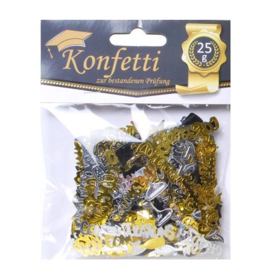 Metallic Konfetti Congrats Prfung, 25g