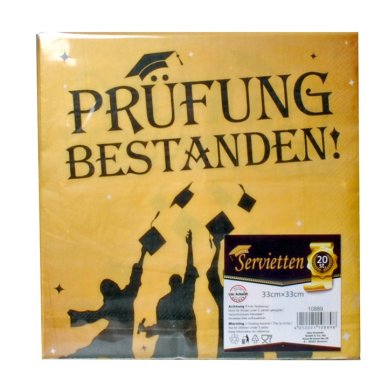 Servietten - Prfung bestanden