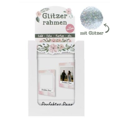 Glitzerrahmen perfektes Paar