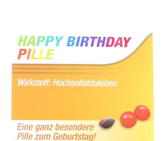 Scherztablette Happy Birthday