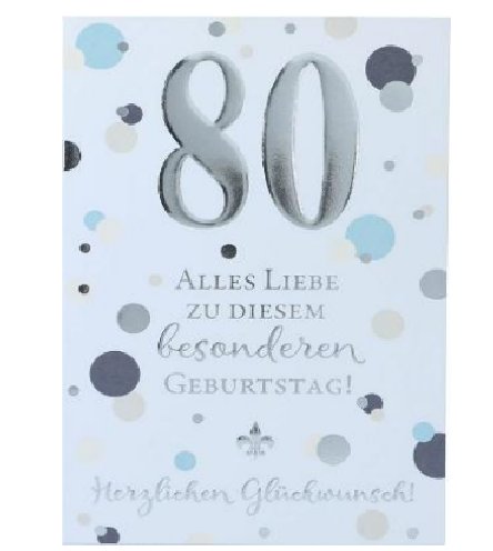Karte zum 80.Geburtstag