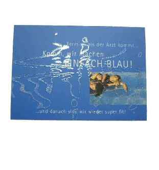 Postkarte - Blau