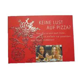 Postkarte - Keine Lust auf Pizza