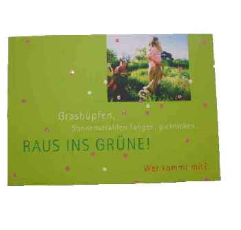 Postkarte - Raus ins Grne