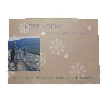 Postkarte - Kopf hoch