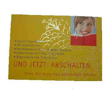 Postkarte - ...und abschalten