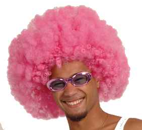 Flower Power Afro Percke PINK