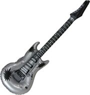 Aufblasbare Gitarre silber