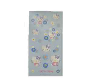 Hello Kitty Aufkleber Flower Blue