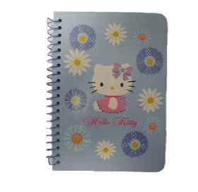Hello Kitty Notizbuch Flower Blue