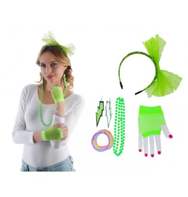 Neon Party Verkleidung, Grn