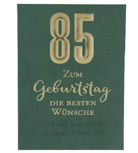 Karte zum 85.Geburtstag