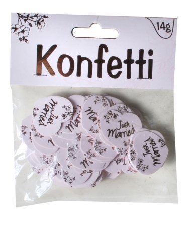 Konfetti Just Married, rosegold