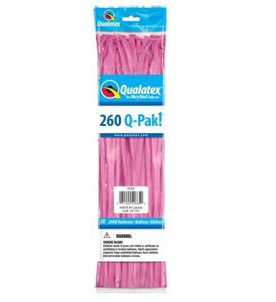 Modellierballons 260Q, rosa - 50 Stck