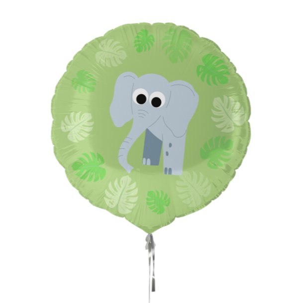 Folienballon Elefant mit Wackel Augen