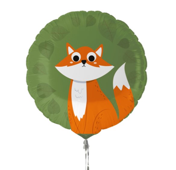 Folienballon Fuchs mit Wackel Augen