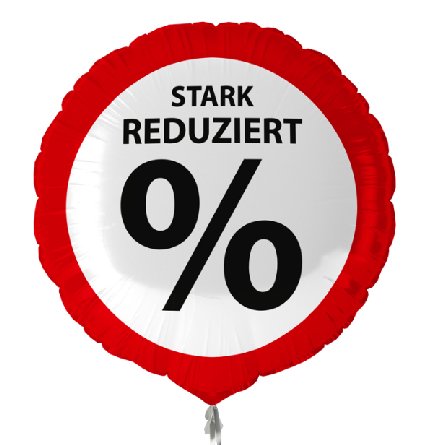 Folienballon STARK REDUZIERT %
