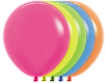 Neon Luftballons, 46 cm, 25 Stck