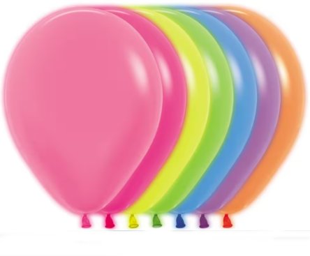 Neon Luftballons, 31 cm, 50 Stck