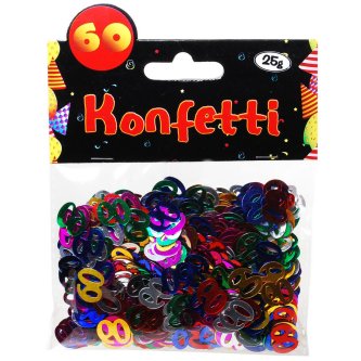 	Zahlen Konfetti 60, bunt - 25g