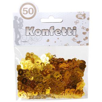 Goldene Hochzeit Zahl 50 Konfetti, 25g