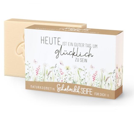 Duftseife mit Spruch, handgefertigt