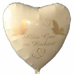 Folien Ballon: Alles Gute zur Hochzeit