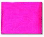 Organza Band mit Drahtkante,pink