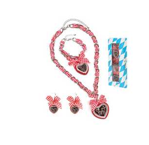 Schmuck Set WIESN, rot