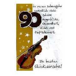 90.Geburtstag - Klappkarte