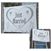 XXL Fahne Just Married