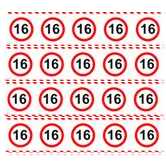 Absperrband Verkehrsschild 16