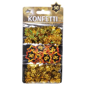 Konfetti 50 - 3 in 1, schwarz/gold