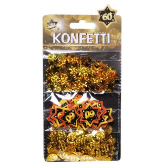 Konfetti 60 - 3 in 1, schwarz/gold