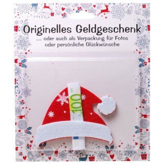 Geldgeschenk Weihnachtsmtze